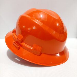 casco industrial naranja